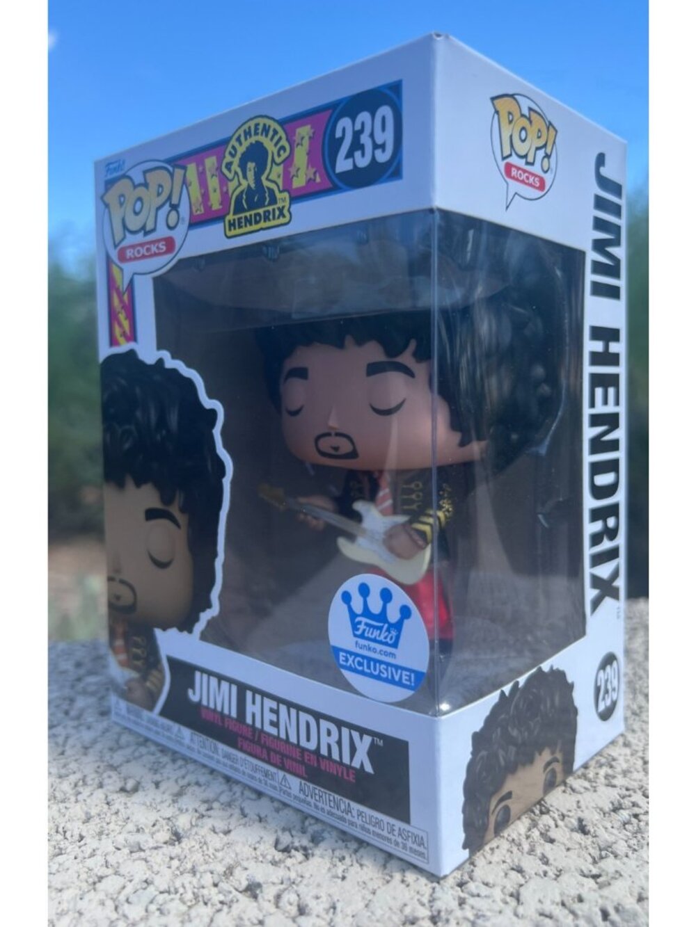 Funko Pop Rocks - Authentic Hendrix - Jimi Hendrix (#239, NEW, Funko Exclusive)